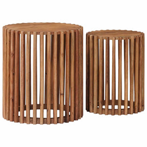 Beistelltisch-Set Braun mit Stauraum