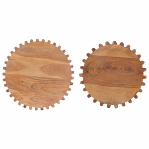 Beistelltisch-Set Braun mit Stauraum