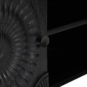 TV-Schrank Schwarz mit Regal 105 cm