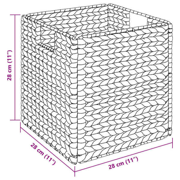Aufbewahrungskörbe 2er Set Wasserhyazinthe