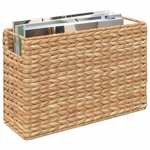 vidaXL Paniers à magazines 2 pcs Nature 39 x 14 x 25 cm Jacinthe d'eau