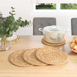 Runde Tischsets Wasserhyazinthe Natur 30cm - 10er Set