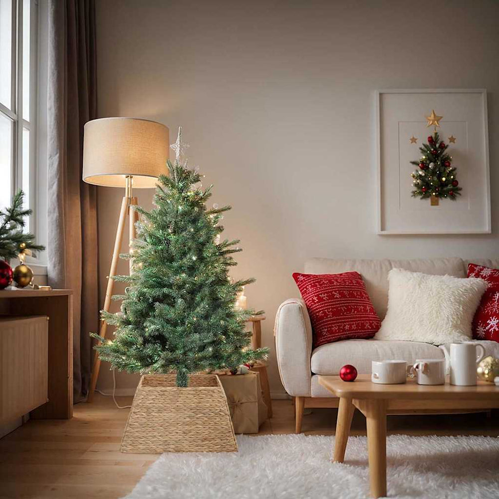 Weihnachtsbaumkragen Braun Wasserhyazinthe 70cm