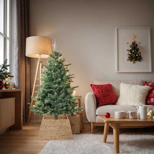 Weihnachtsbaumkragen Braun Wasserhyazinthe 70cm