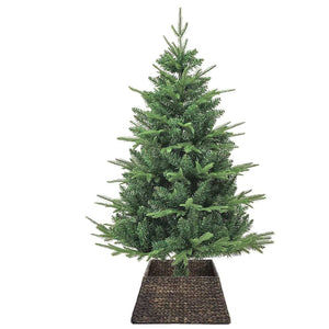 Weihnachtsbaumkragen Schwarz Wasserhyazinthe 60cm