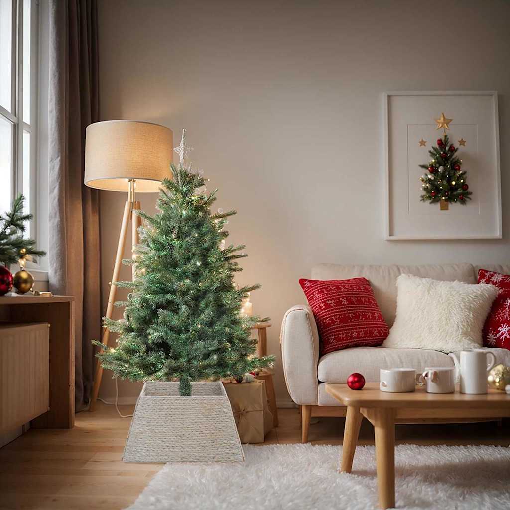Weihnachtsbaumkragen Weiß Wasserhyazinthe 70cm