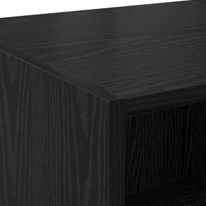 Highboard Schwarz Eichenoptik 185 cm