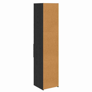 Highboard Schwarz Eichenoptik 185 cm