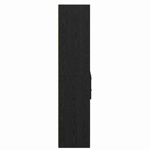 Highboard Schwarz Eichenoptik 185 cm