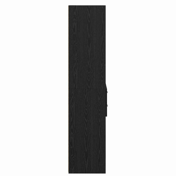 Highboard Schwarz Eichenoptik 185 cm