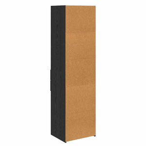 Highboard Schwarz Eichenoptik, 185 cm hoch