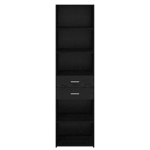 Highboard Schwarz Eichenoptik, 185 cm hoch