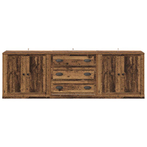 Sideboard Set 3-teilig Altholz 210 cm