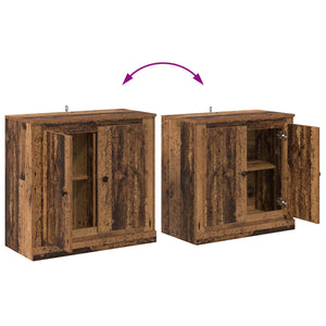 Sideboard Set 3-teilig Altholz 210 cm