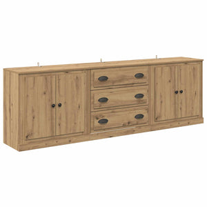 Sideboards 3er Set Artisan-Eiche 210 cm
