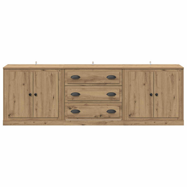 Sideboards 3er Set Artisan-Eiche 210 cm