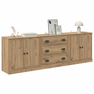 Sideboards 3er Set Artisan-Eiche 210 cm