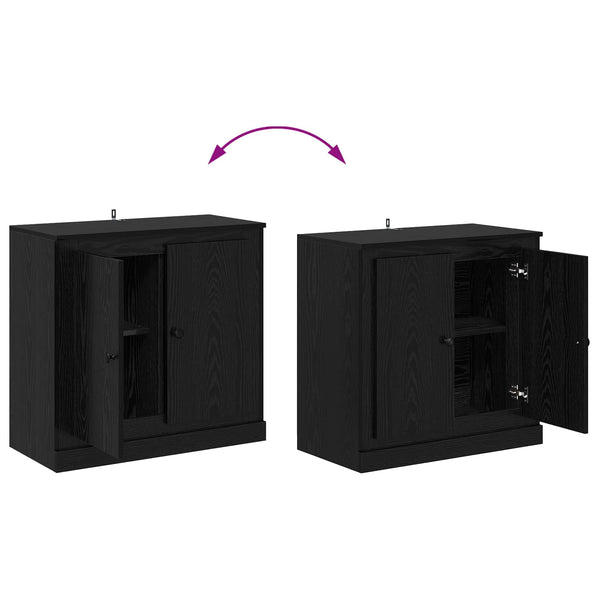 Sideboards 3er Set, Schwarze Eiche, 210 cm