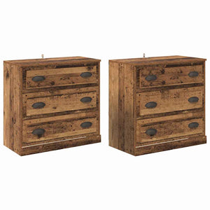 Sideboards 2er Set Altholz 70 cm