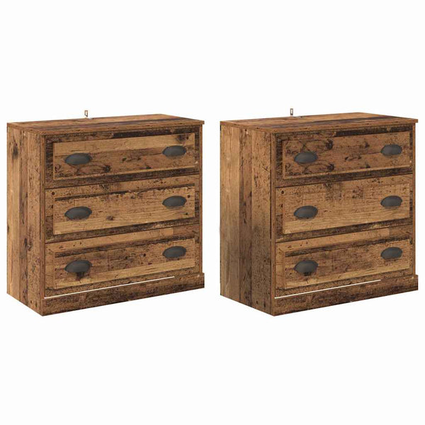 Sideboards 2er Set Altholz 70 cm