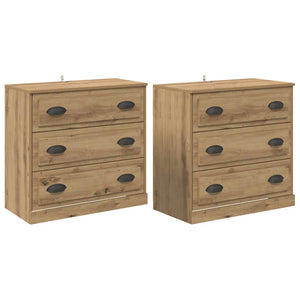 Sideboards 2er Set Artisan Eiche 70 cm