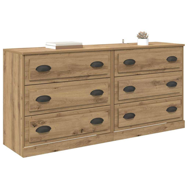 Sideboards 2er Set Artisan Eiche 70 cm