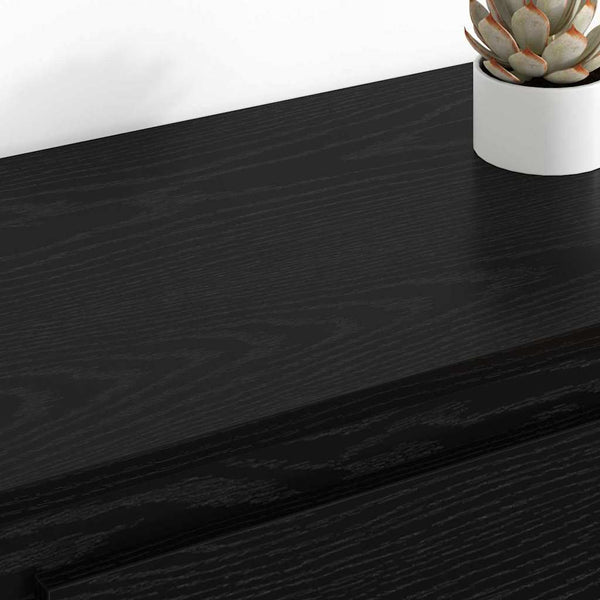 Sideboards 2er Set Schwarz Eiche