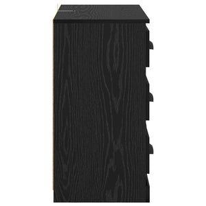 Sideboards 2er Set Schwarz Eiche