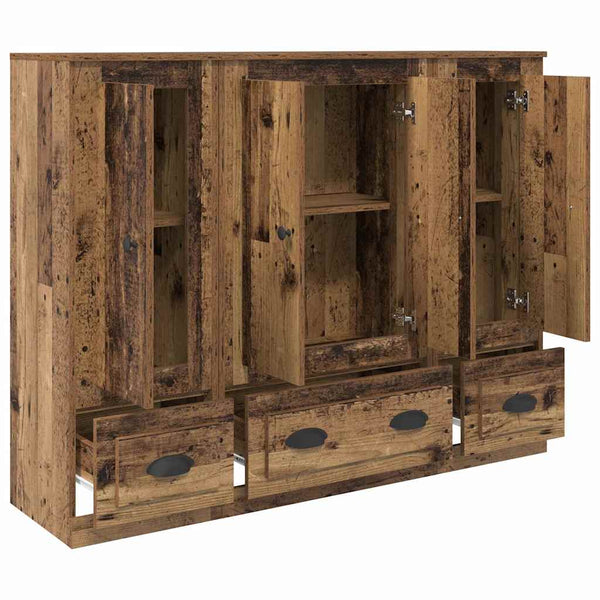 Highboard mit Schubladen Altholz-Optik