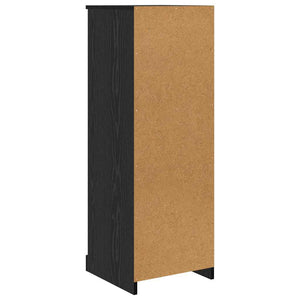 Highboard 3er Set Schwarz Eichenoptik