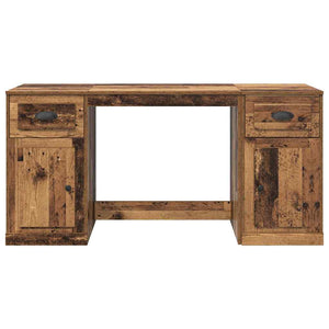 Schreibtisch mit Schrank Altholz 154,5 cm