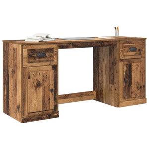 Schreibtisch mit Schrank Altholz 154,5 cm