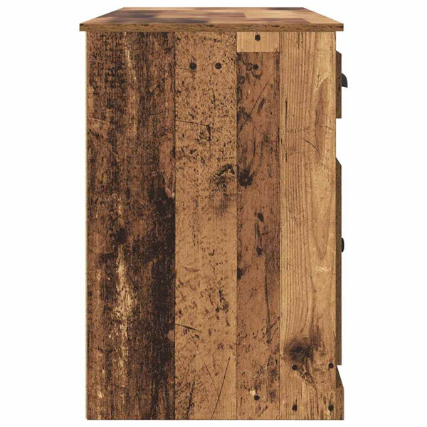 Schreibtisch mit Schrank Altholz 154,5 cm