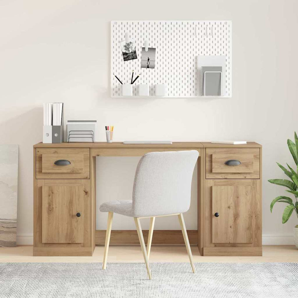 Schreibtisch mit Schrank Artisan Eiche 154,5cm
