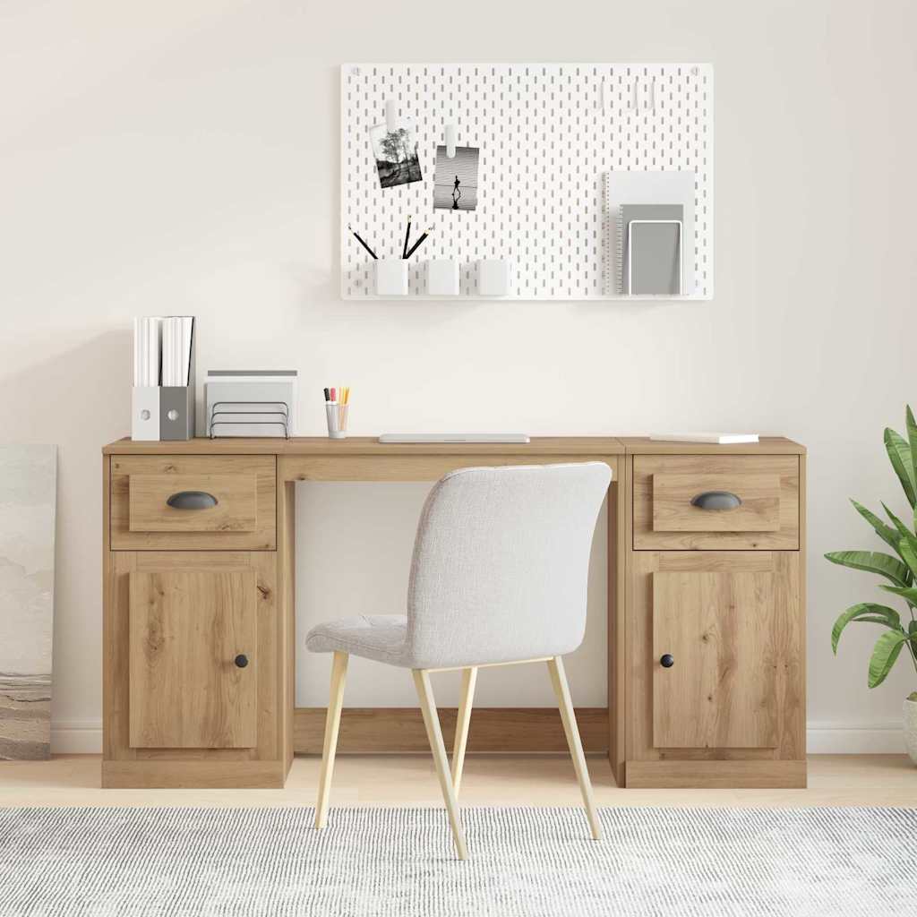 Schreibtisch mit Schrank Artisan Eiche 154,5cm