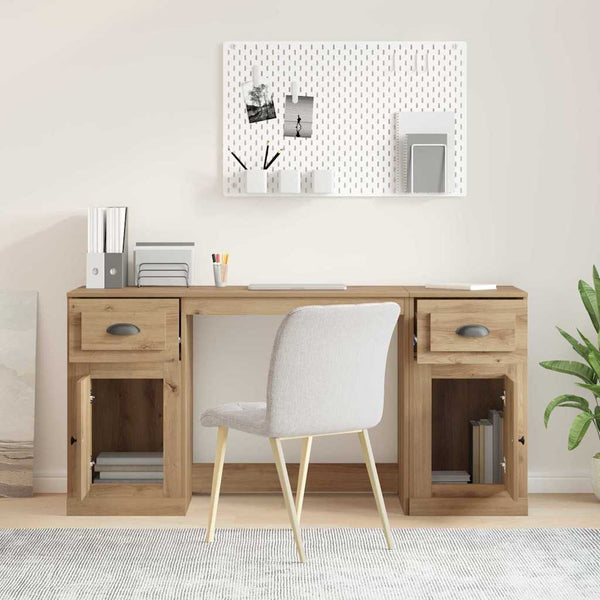 Schreibtisch mit Schrank Artisan Eiche 154,5cm