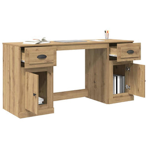 Schreibtisch mit Schrank Artisan Eiche 154,5cm