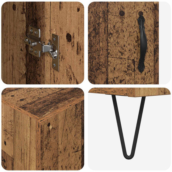 Highboard Altholz 69,5x34x180 cm