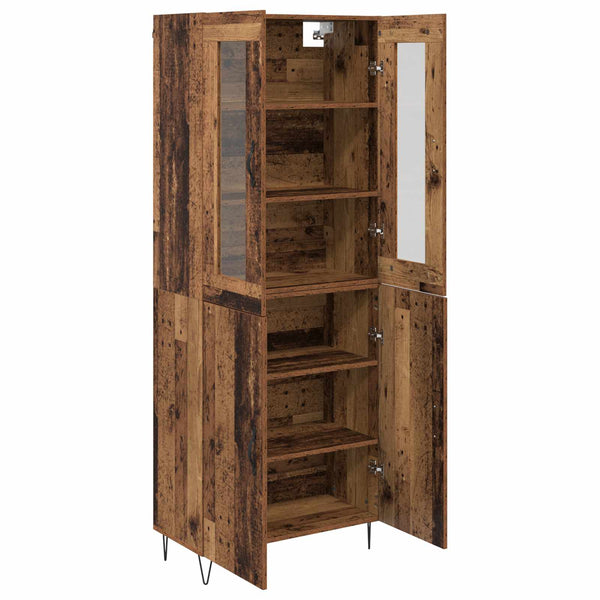 Highboard Altholz 69,5x34x180 cm