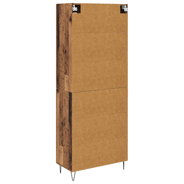 Highboard Altholz 69,5x34x180 cm