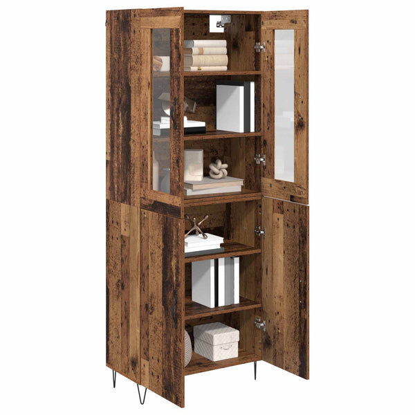 Highboard Altholz 69,5x34x180 cm
