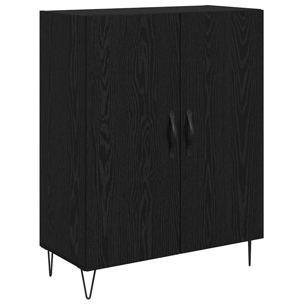 Highboard Weiß & Schwarz Eiche 180cm