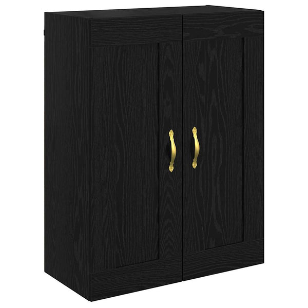 Highboard Schwarz Eichenoptik 69,5 cm