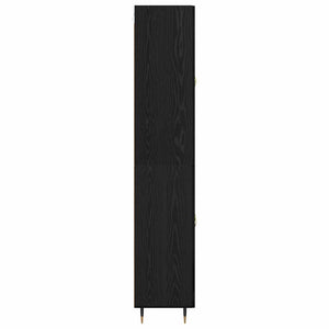Highboard Schwarz Eichenoptik 69,5 cm