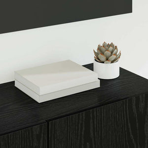 TV-Schrank 4er Set Schwarz Eichenoptik