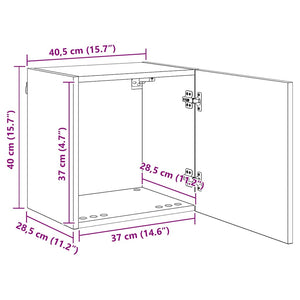 TV-Schrank 4er Set Schwarz Eichenoptik
