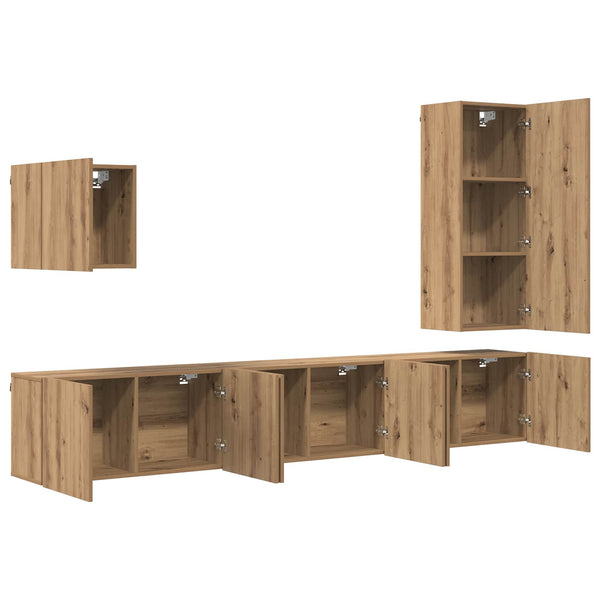 TV-Wandmöbel Set Artisan Eiche
