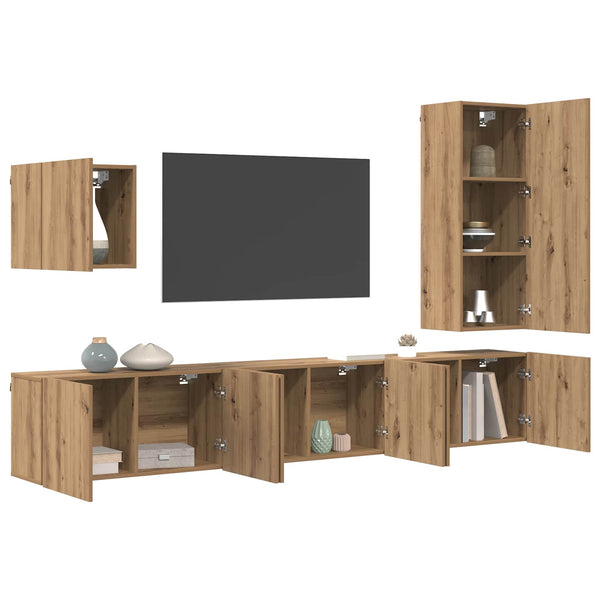 TV-Wandmöbel Set Artisan Eiche