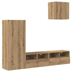 TV-Wandregal Set, Artisan-Eiche
