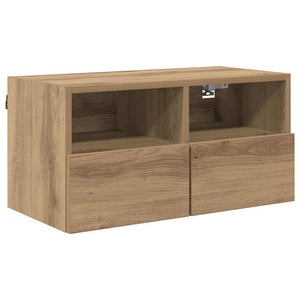 TV-Wandregal Set, Artisan-Eiche